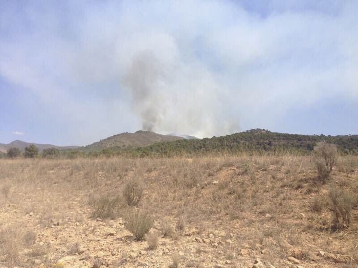 Incendio en Marines afecta a la Serra Calderona, el camp de túria